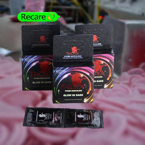 blue glow in the dark condoms