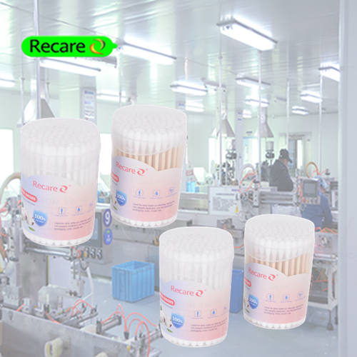flat cotton swabs buds manufacturer newborn ear pick safety