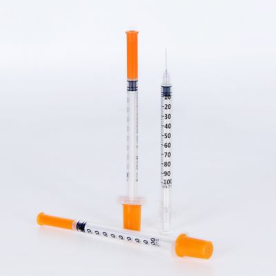 1ML insulin syringe with needle PE