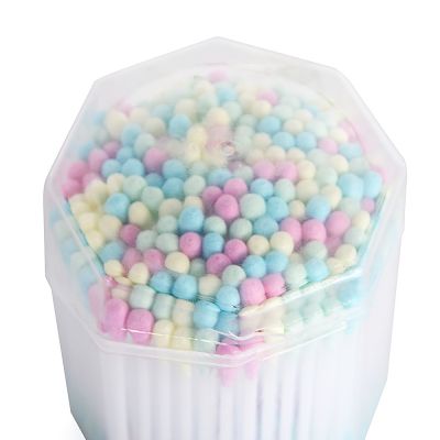 Mixed colour cotton swabs