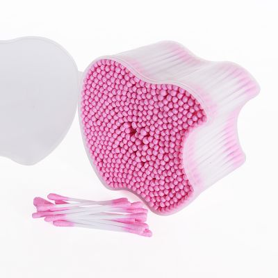 Plastic stick cotton swabs