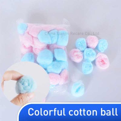 Colorful cotton ball