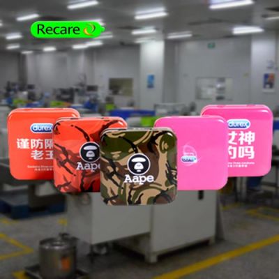 metal condom box tin for male cheap top condom manufacturers