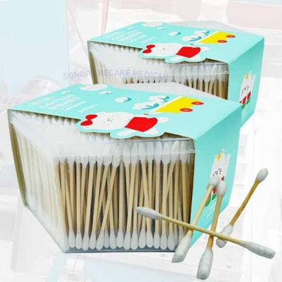 ear cotton swab cleaning safety baby cotton buds wholesale