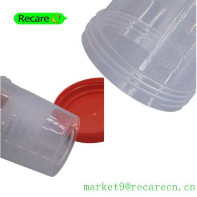 urine sample container plastic sterile Disposable with cap