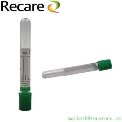 heparin test tube blood collection tubes disposable PET