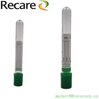 heparin tube test disposable PET good quality tempered glass