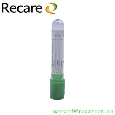li heparin tube disposable PET tempered glass good quality