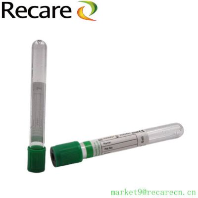lithium heparin plasma disposable PET good quality low price