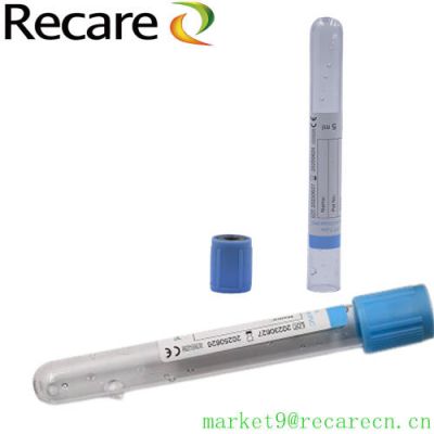 citrated plasma tube 3.2% PET/GLASS Blood Collection Tube