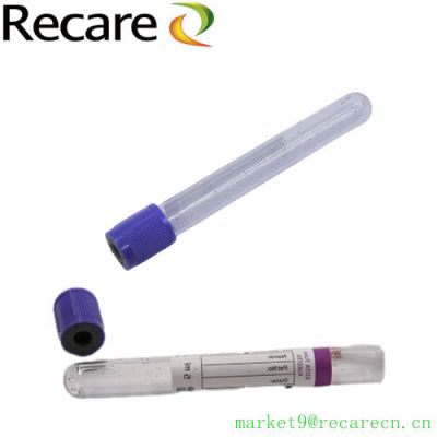 edta purple top blood collection tube PET Disposable k2 k3