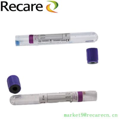 purple edta blood test blood collection tube PET Disposable