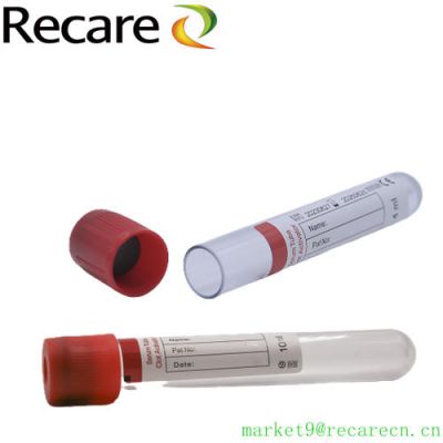clot activator vacutainer blood Collection Tube PET glass