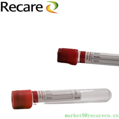 serum clot activator blood Collection Tube PET glass on sale