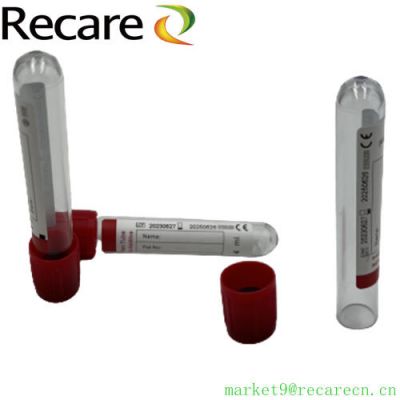 plain red top blood tube PET glass good quality on sale
