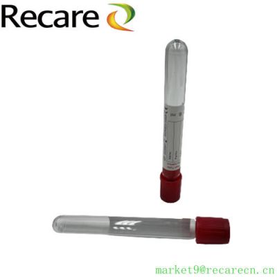 plain red top tube PET glass blood Collection Tube on sale